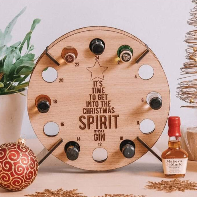 Festive Wooden Advent Calendar for Beer Lovers