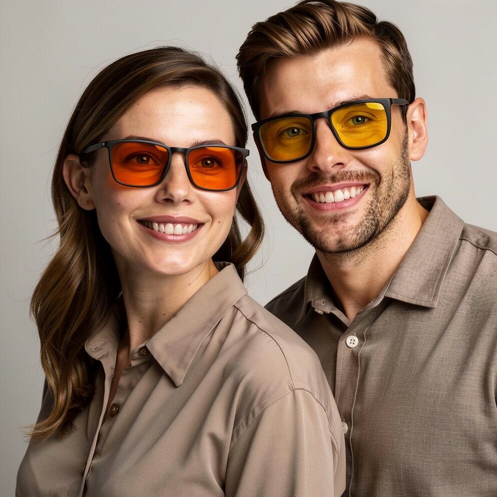 VisionGuard Blue Light Filtering Glasses for Screen Use