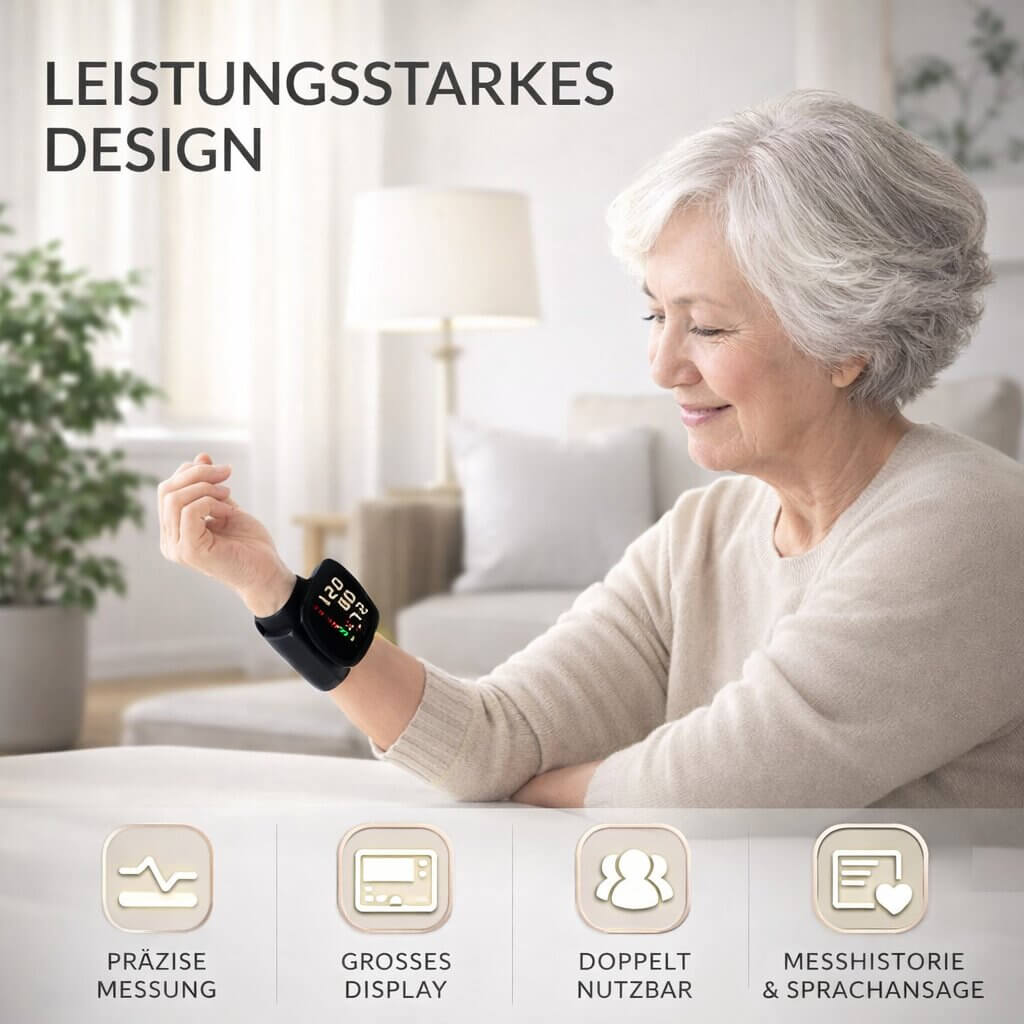 Wrist Blood Pressure Monitor | Rechargeable Digital Device