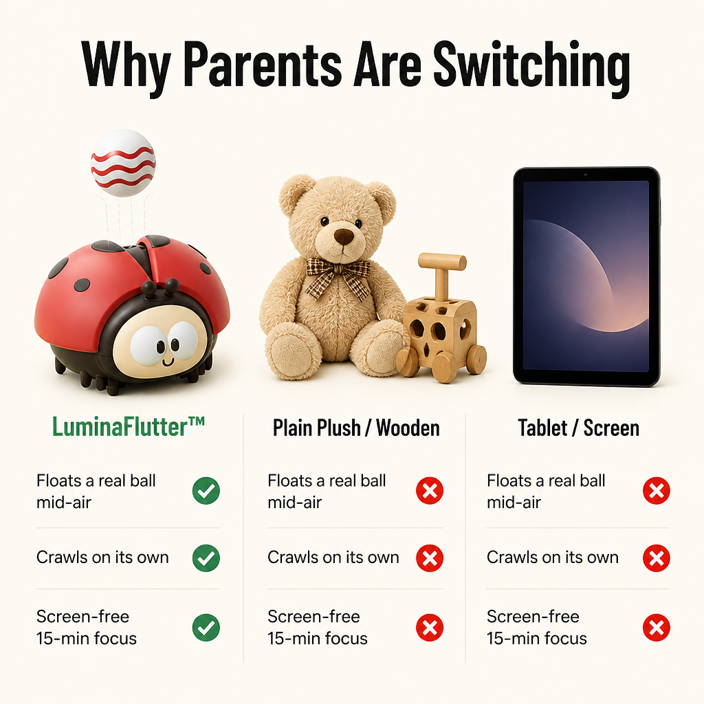 LuminaFlutter™ — Toss a Ball, Slide a Bug, Keep Your Toddler Off the Tablet