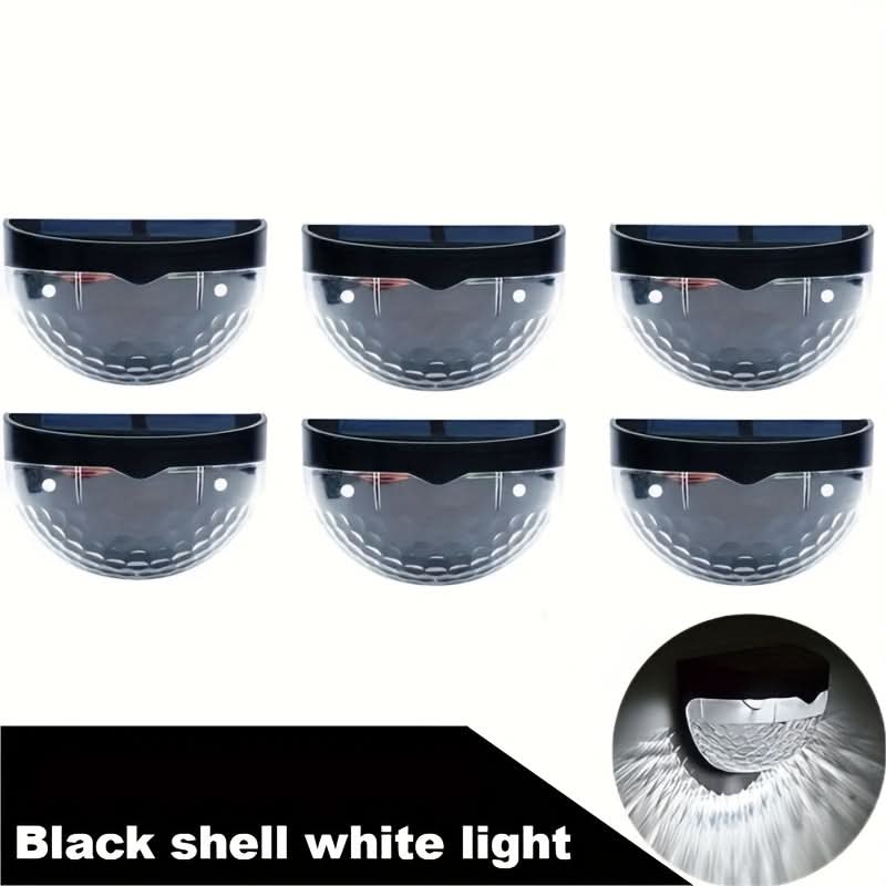 Set of Solar-Powered LaceGlow Wall Lights for Fences