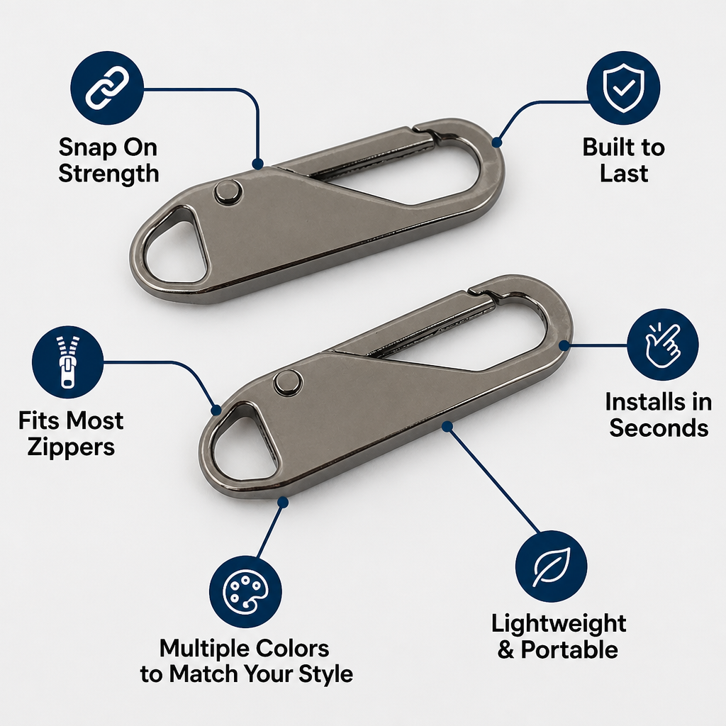 ZipSnapPro™ — Snap On Strength That Revives Every Zipper Instantly