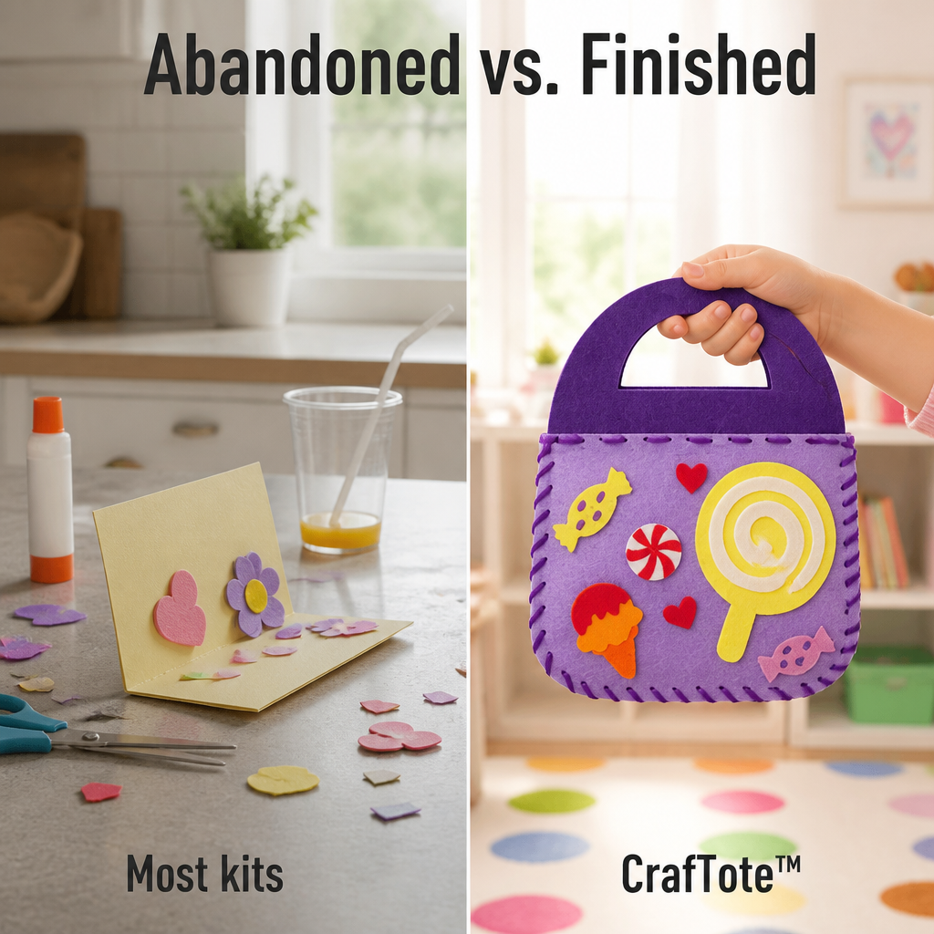 CrafTote™ — Swap Screen Time for a Bag Your Kid Truly Completes