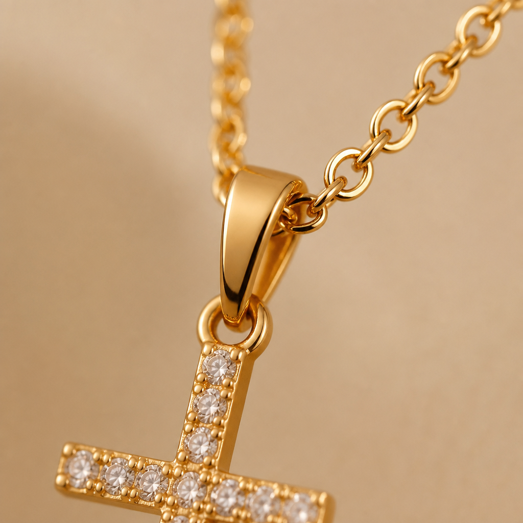 LumaGrace™ – Fine Cubic Zirconia Cross Pendant Necklace
