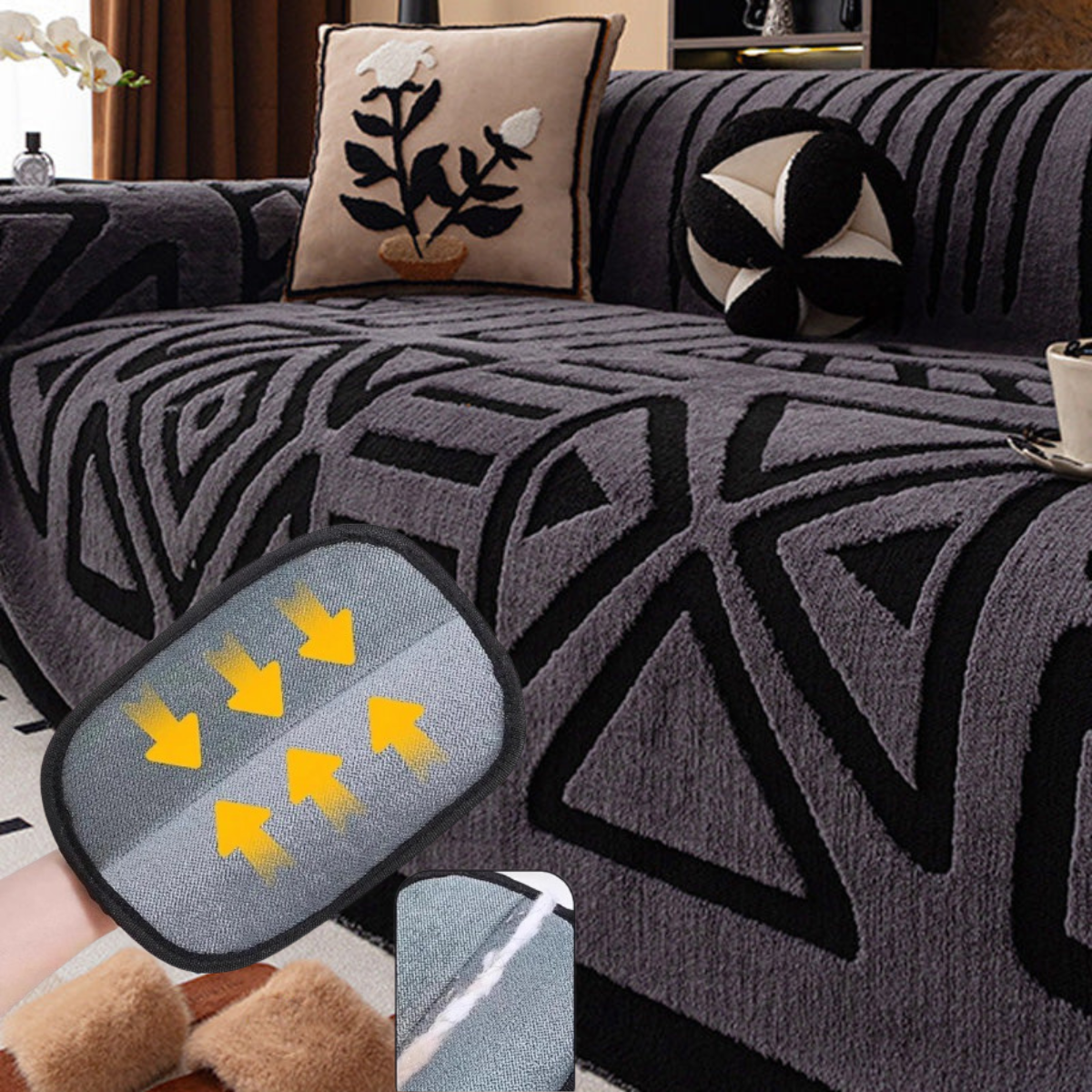 LumiNest™ Plush Sofa Cover — Wrap Your Sofa in Unshakable Comfort and Plush Luxury