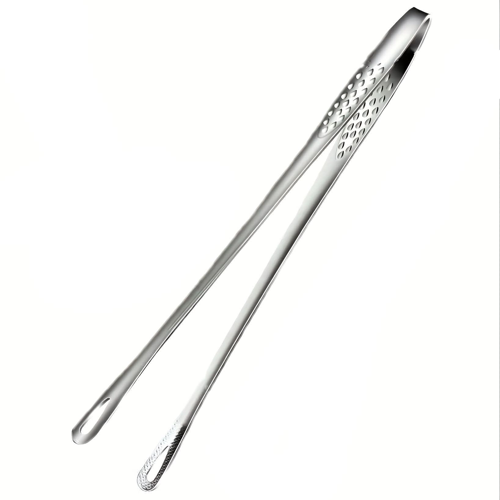 Stainless Steel Grilling Tongs for Barbecue and Camping