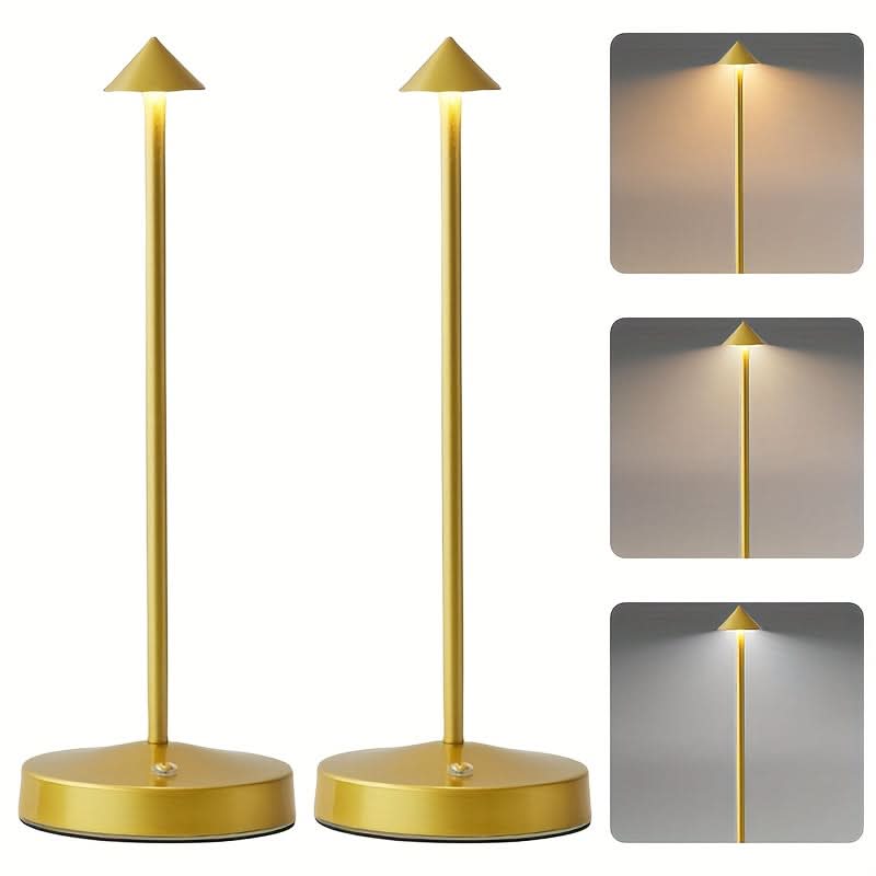 Wireless Rechargeable LED Desk Lamp with Touch Sensor for Ambient Lighting