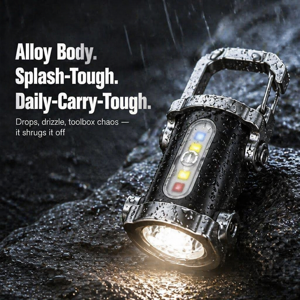 LumaVibe™ Keychain Flashlight — Keep 1,200 Lumens and Extra Phone Power Right on Your Keys