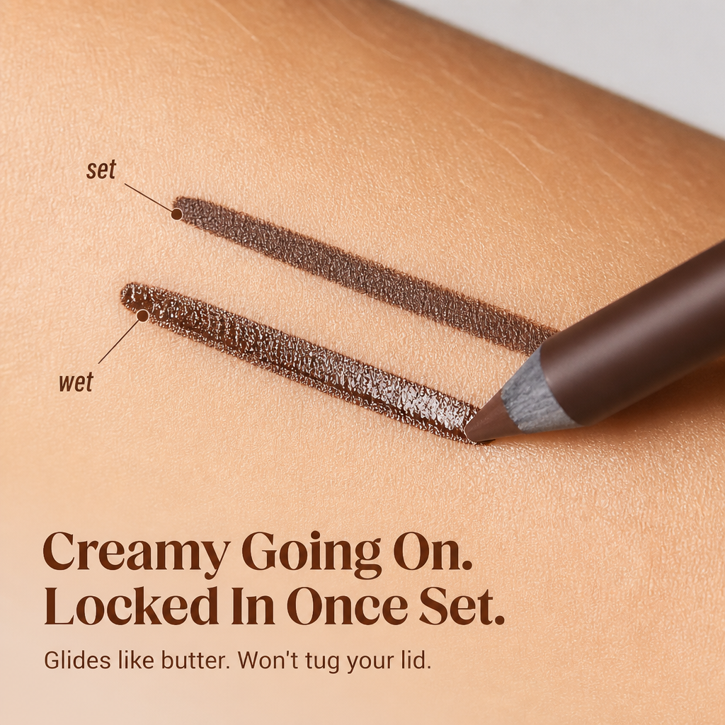 VelvetGlide™ — Glide in One Sweep, Stay Smudge-Free for 24 Hours