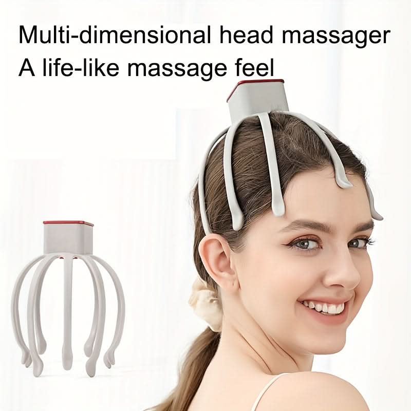 Electric Scalp Massager with Octopus Claw Design for Relaxation and Vibration