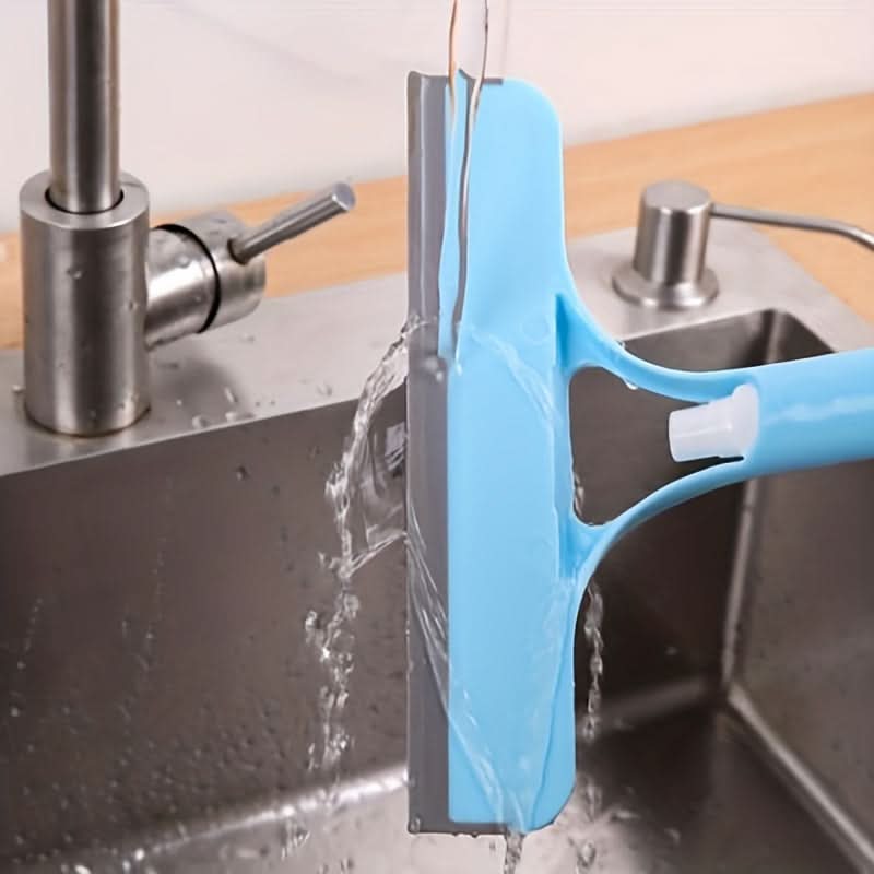 3-in-1 Scraper for Windows and Mirrors with Detachable Microfiber Cloth
