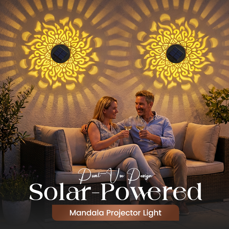 Garden Solar Projector with Automatic Sensor for Mandala Patterns