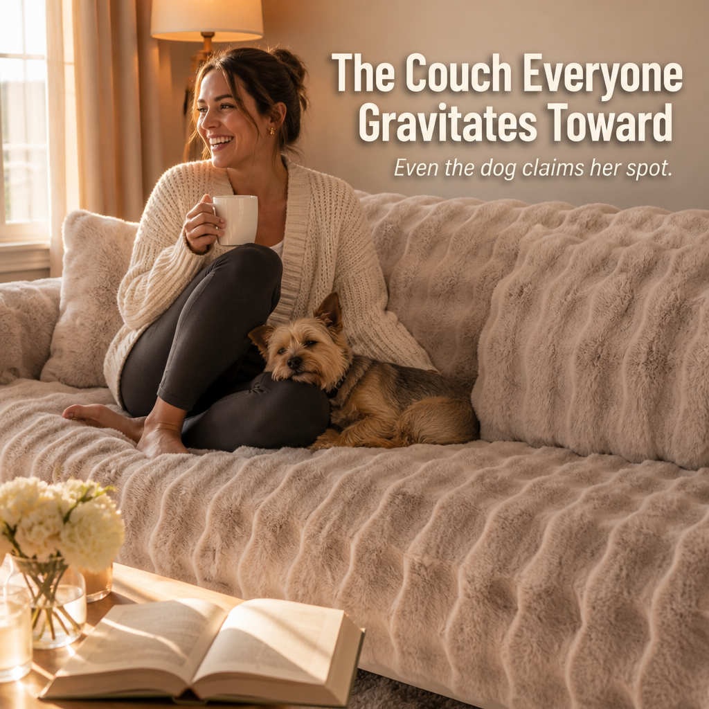 Velvoria™ — Cloak Your Sofa in Rabbit-Soft Plush That Holds Firm All Winter