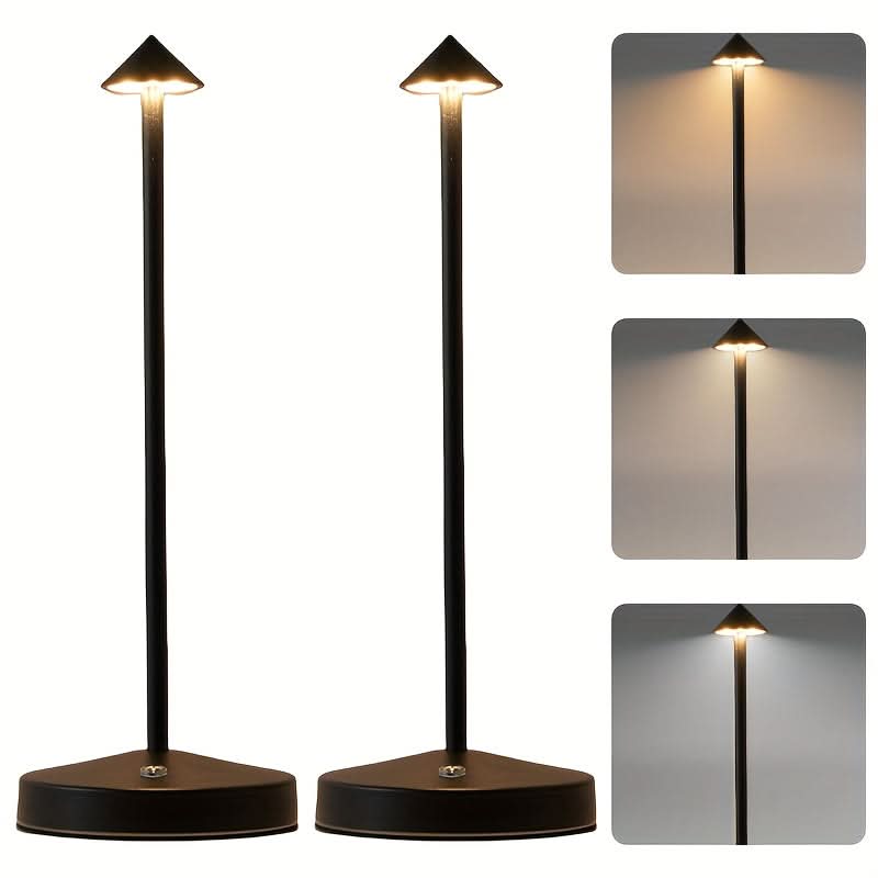 Wireless Rechargeable LED Desk Lamp with Touch Sensor for Ambient Lighting