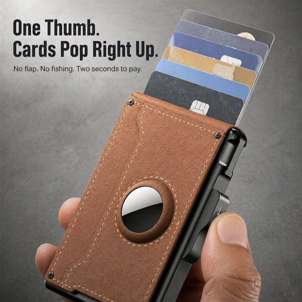 StealthEdge™ — Slim Down Your Carry, Stop RFID Theft & Locate It With AirTag