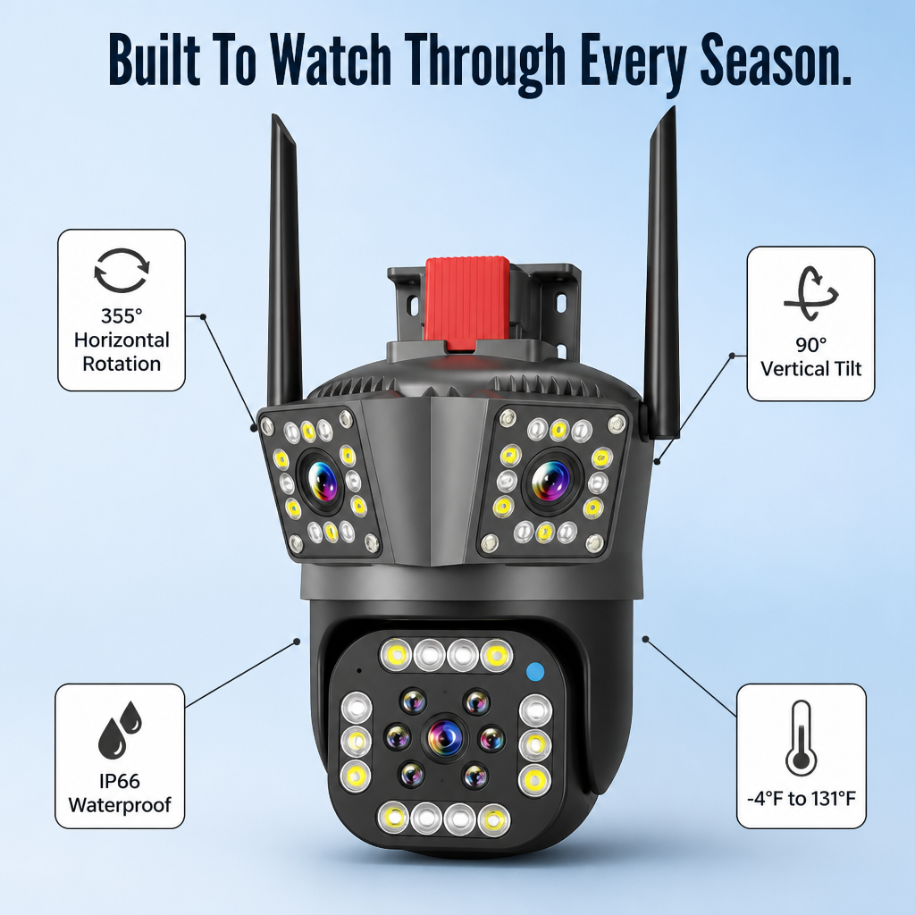 Vigilant360™ — Secure Every Corner With Multi-Lens HD View