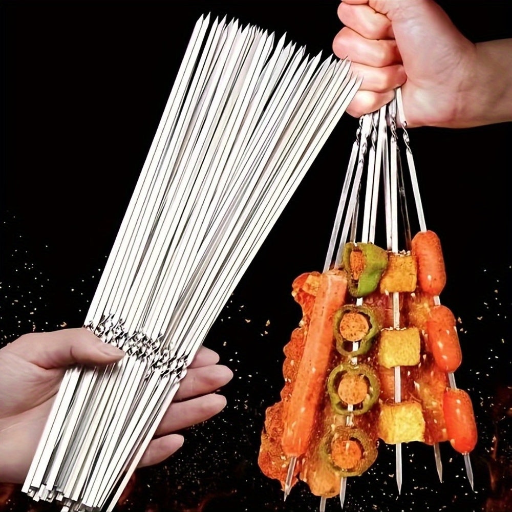 GrillMaster Pro – Premium Stainless Steel Skewers with Organizer Tube