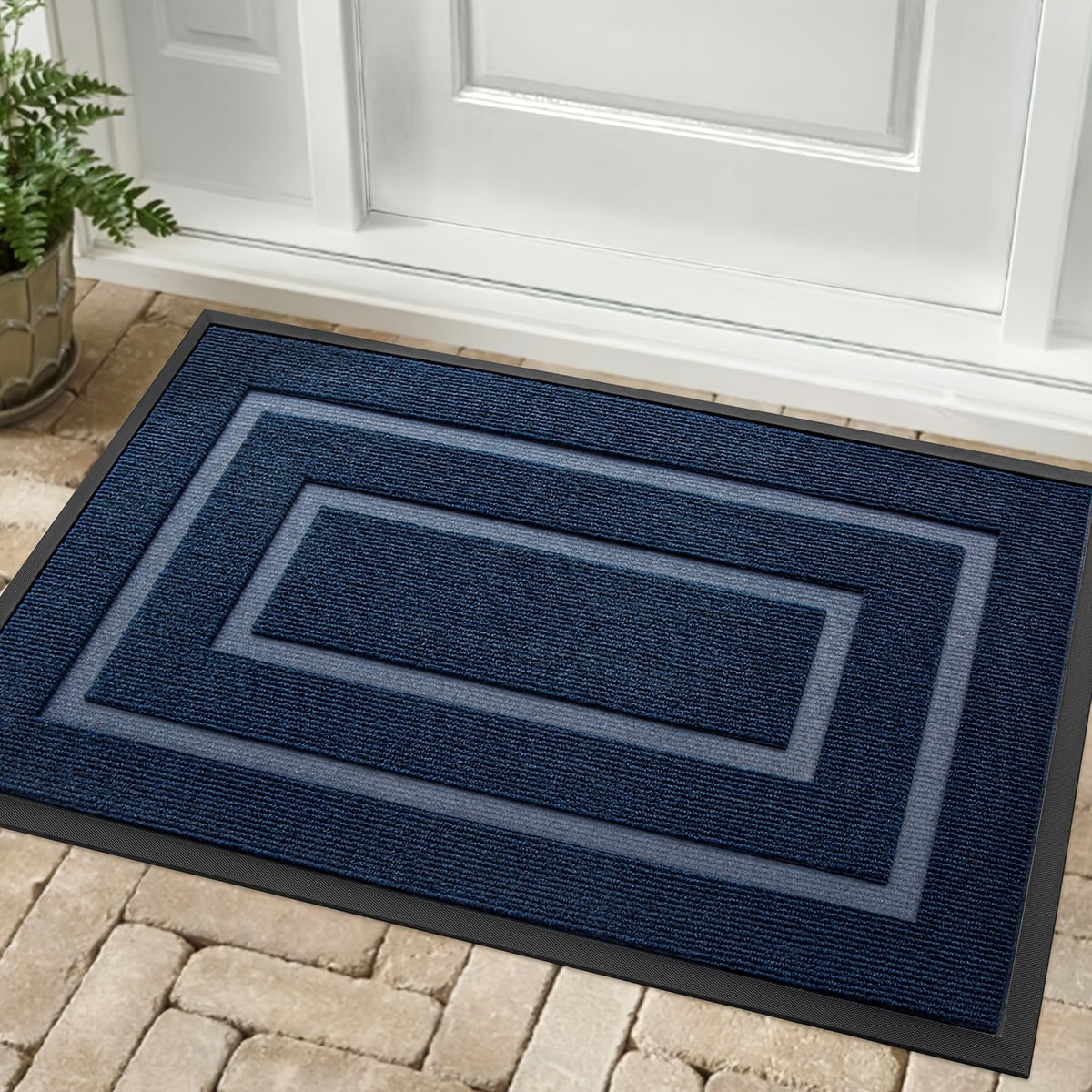 Stylish and Sturdy Welcome Mat for Holiday Entrances