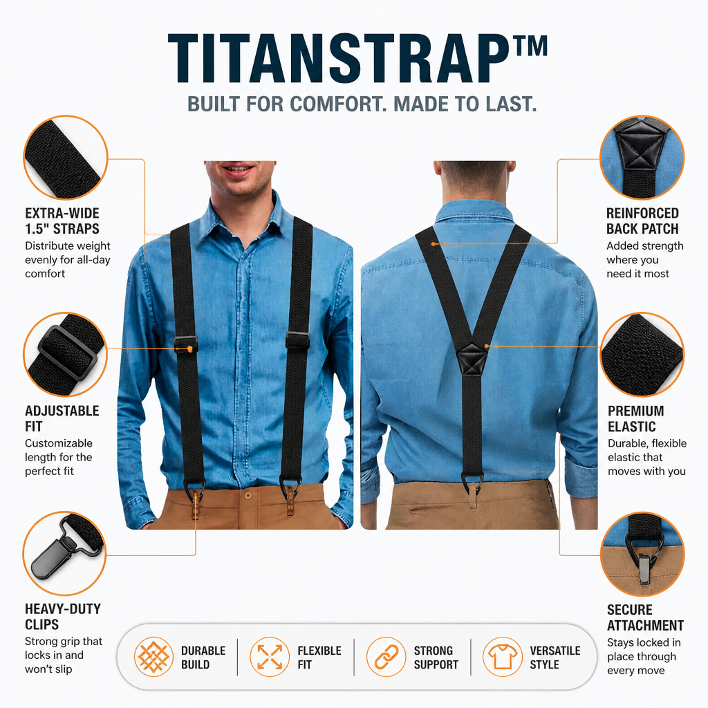 TitanStrap™ — Unshakable Support That Feels Like a Shoulder Hug All Day Long