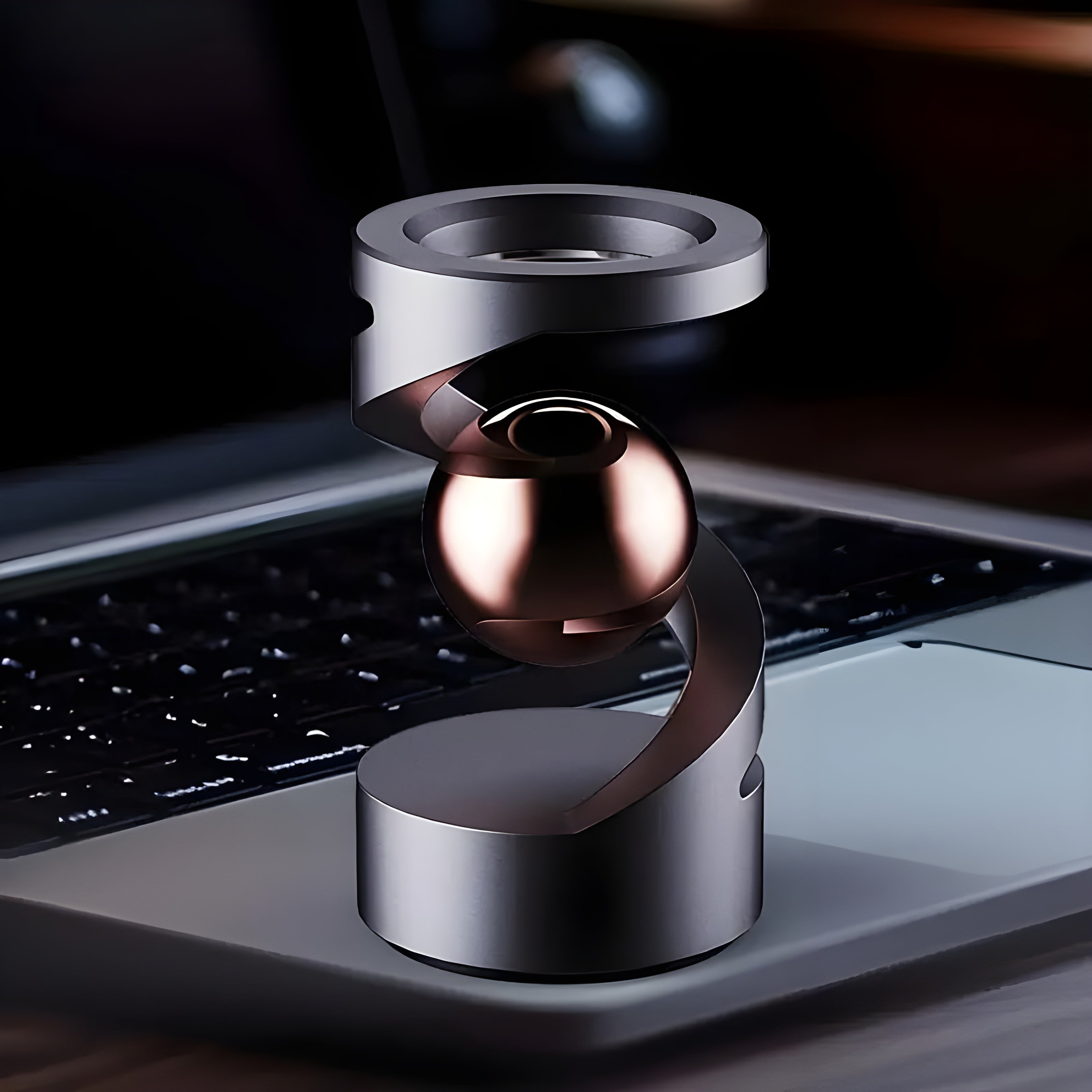 Stylish Floating Gyroscope - Stress Relief Desk Decoration