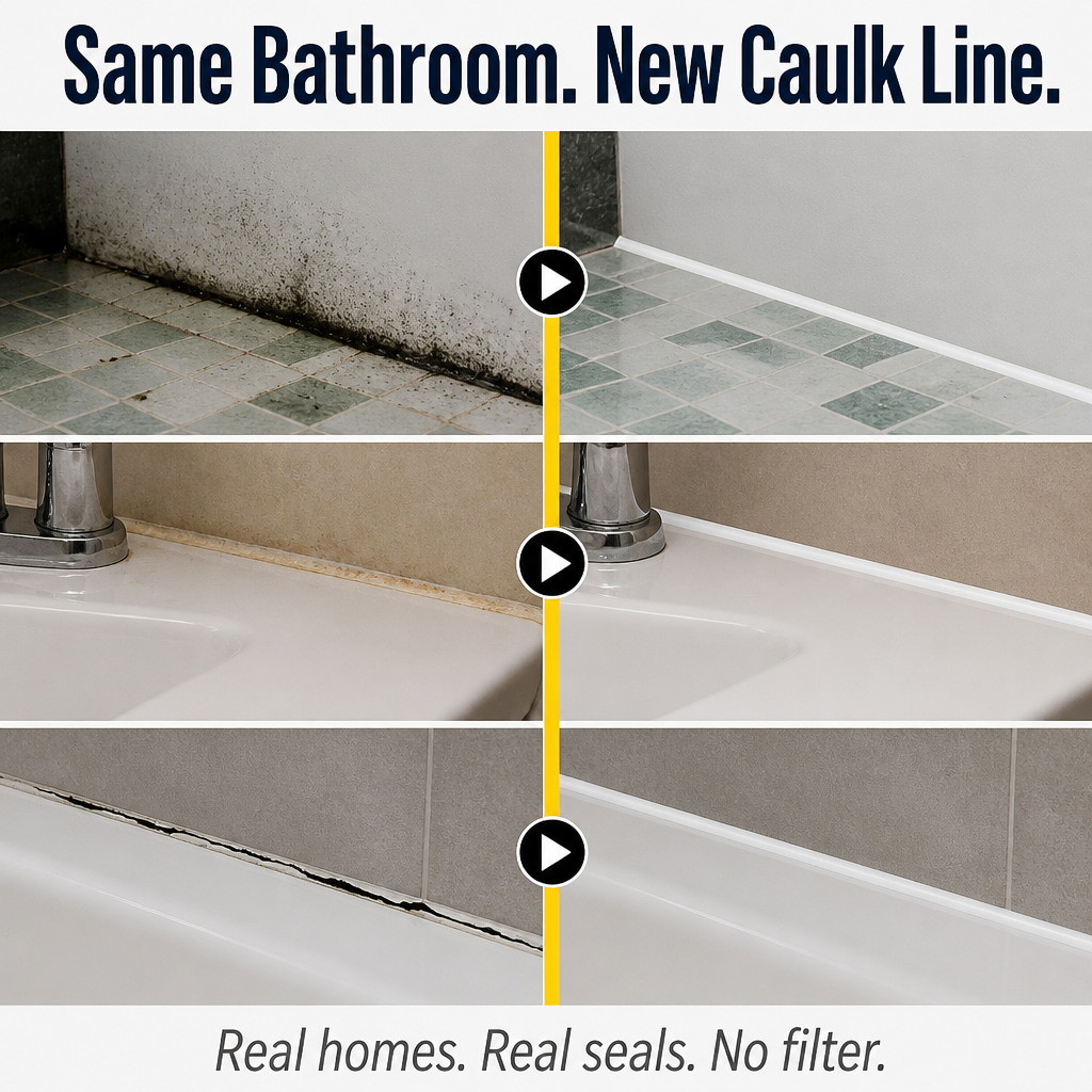 HydroSealPro™ — Close Cracks, Prevent Mold, and Renew Worn Caulk