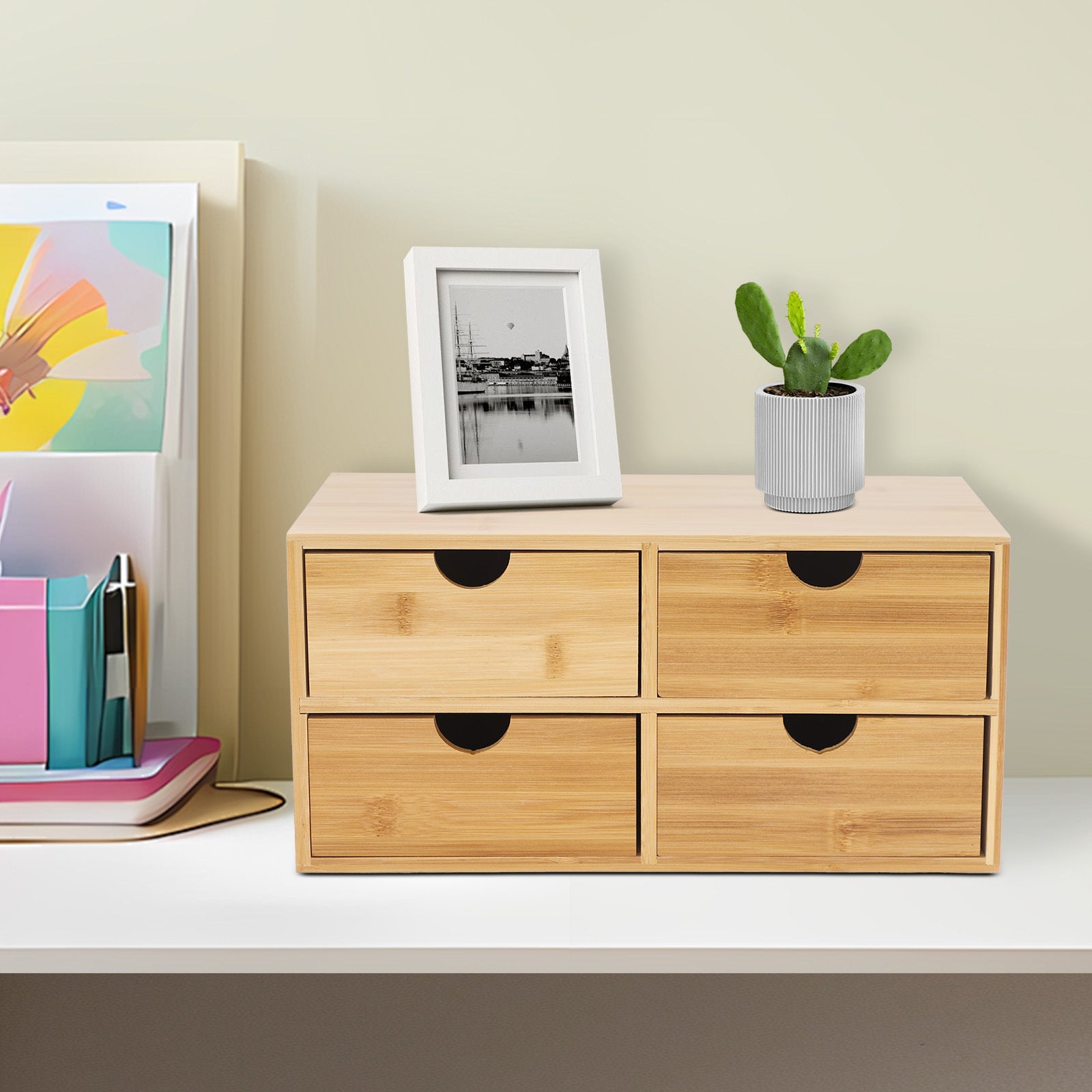Eco-Friendly Four-Drawer Organizer for Every Space