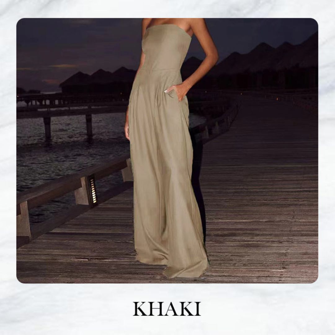 Vespera Luxe™ Strapless Jumpsuit — Own Every Room with Confidence and Flawless Fit