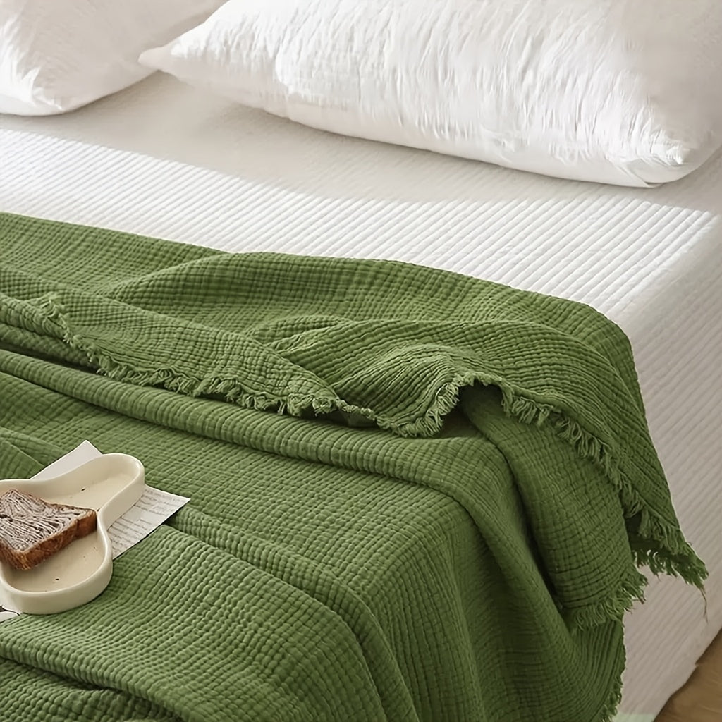 BreezeNest - Lightweight Cotton Cooling Blanket