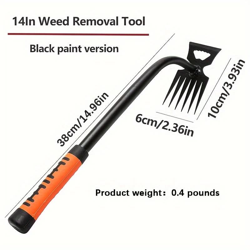 Manual Weeder for Root Removal – Carbon Steel Gardening Tool