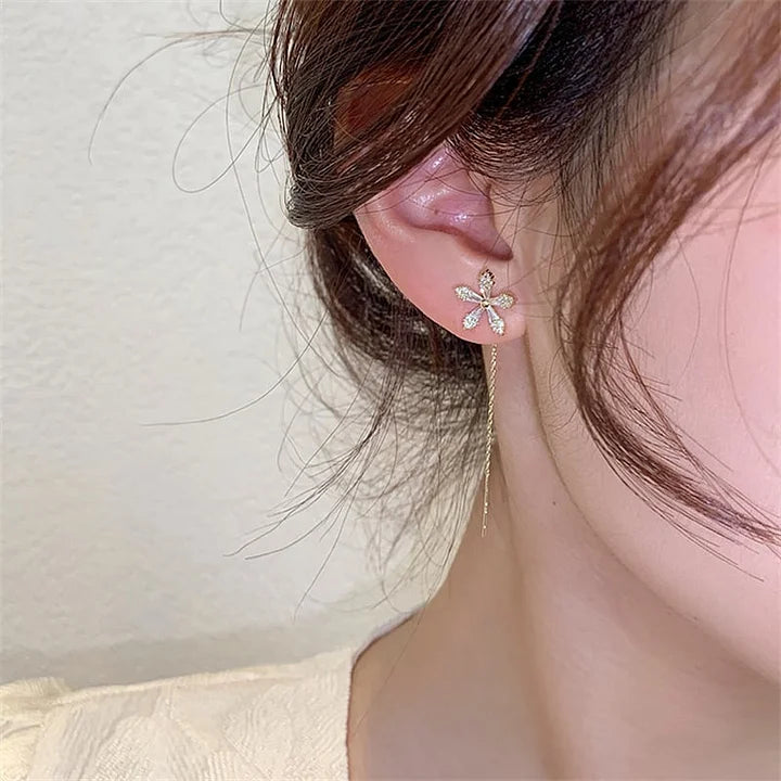 Celestara™ Floral Tassel Earrings — Radiate Unstoppable Glamour and Featherlight Confidence