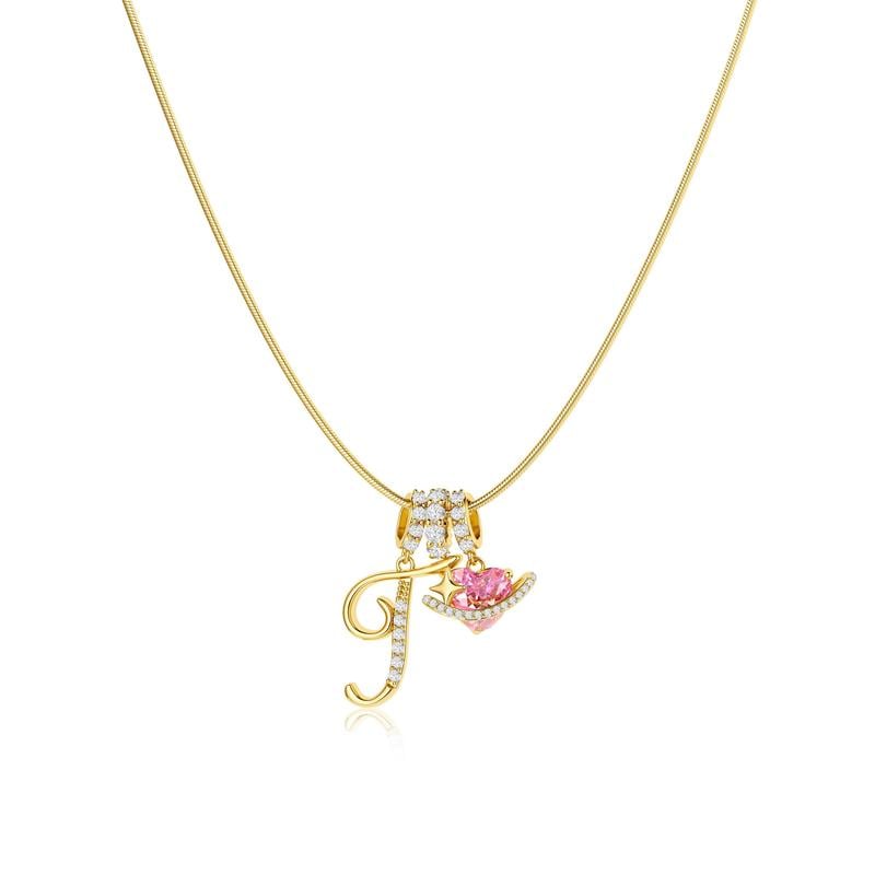 LumaraGlow™ 3-Layer Initial Necklace — Own Your Story in Dazzling Personalized Gold