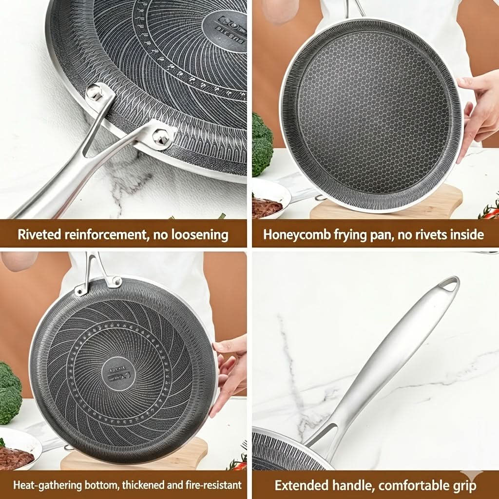 Heavy-Duty Stainless Steel Cookware Set for Versatile Cooking