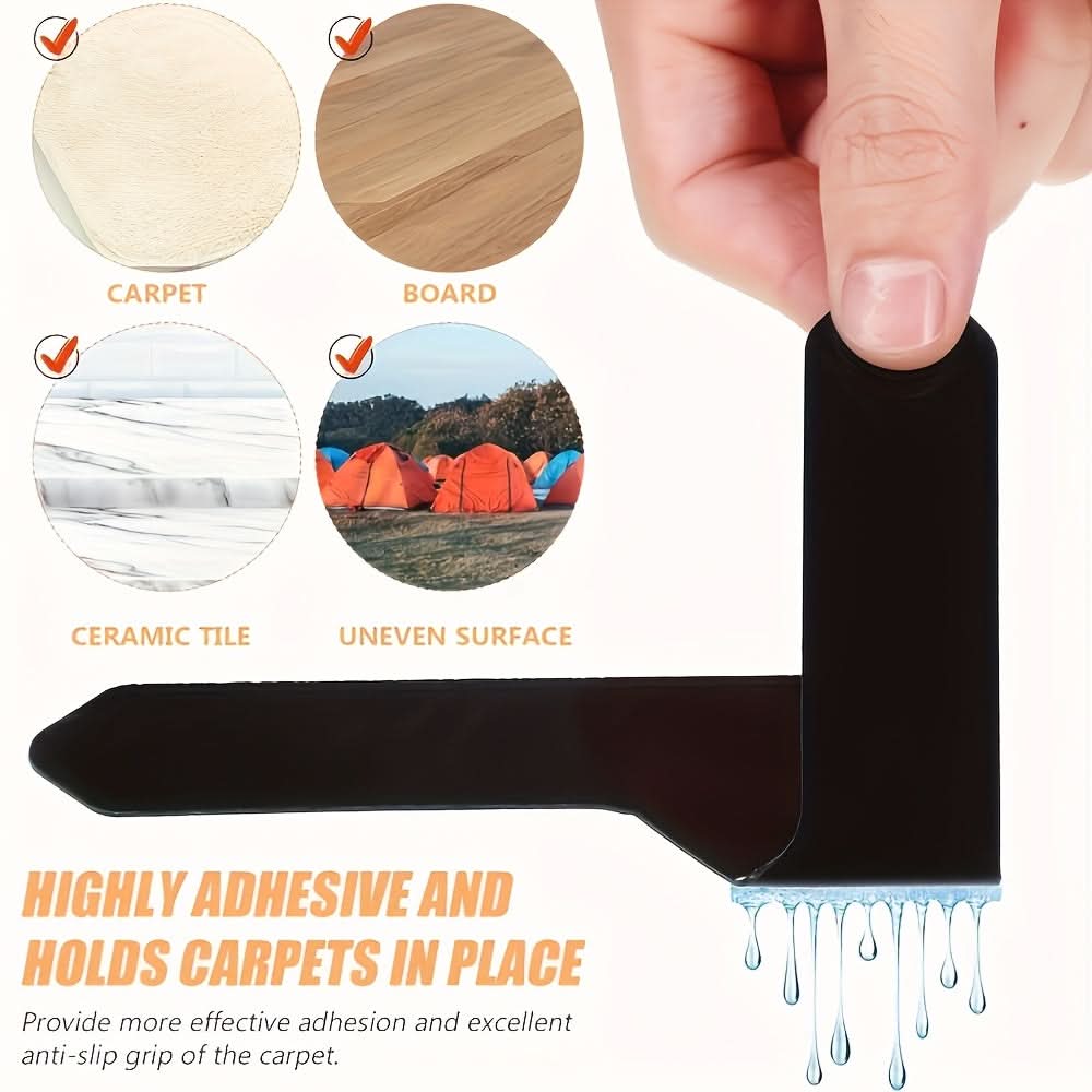 Non-Slip Carpet Adhesive Stickers – Reusable and Safe for Home or Office