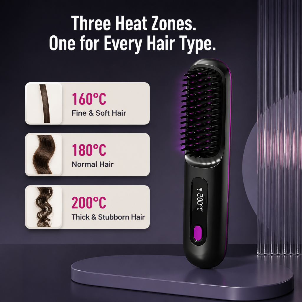 CordMaster™ — Tame Mid-Day Frizz Anywhere, No Cord or Outlet Needed