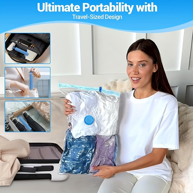 ClutterBuster - 14-Piece Hand-Pump Vacuum Storage Bag Set