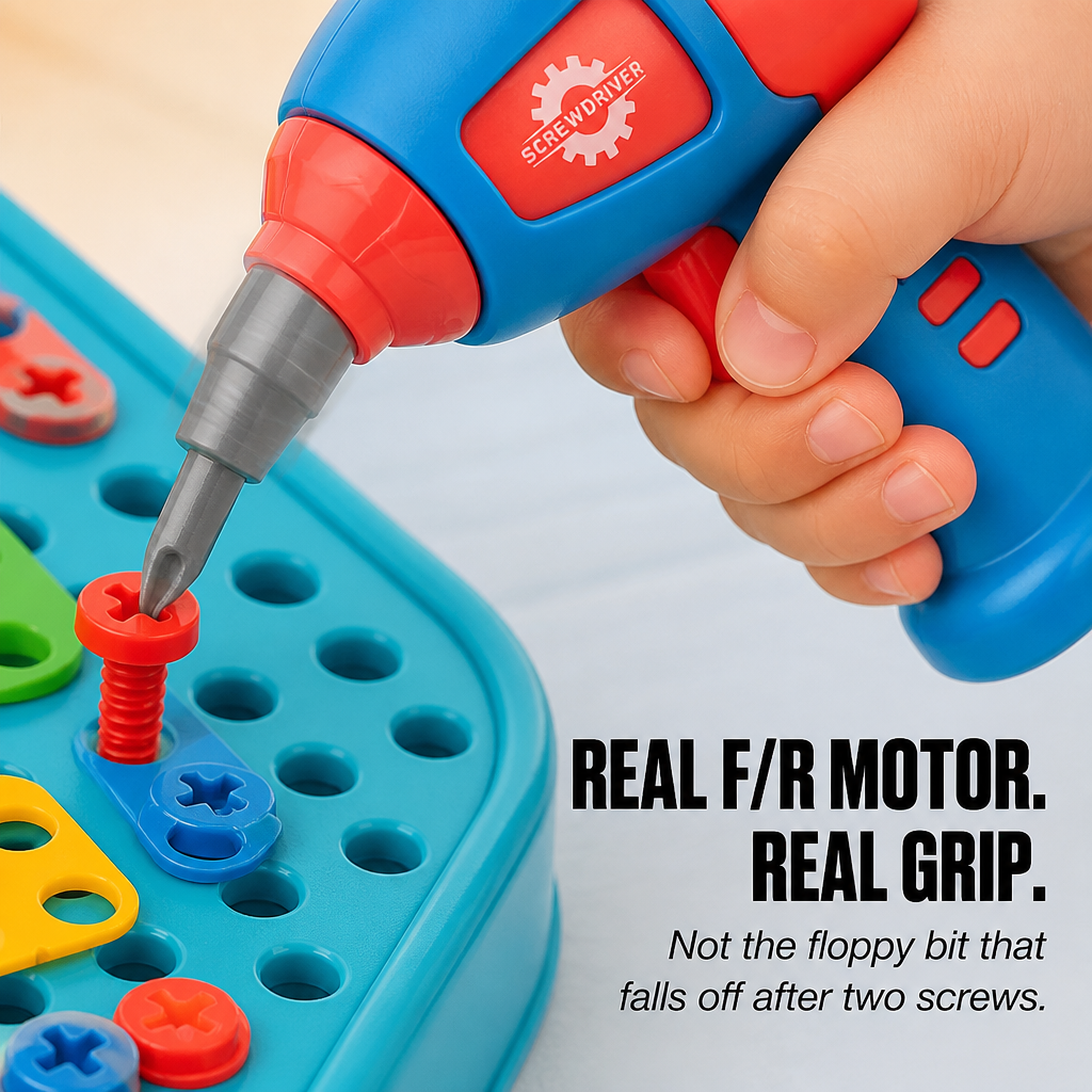 BrightBuilds™ — Trade Screen Time for 211 Pieces and an Actual Working Drill