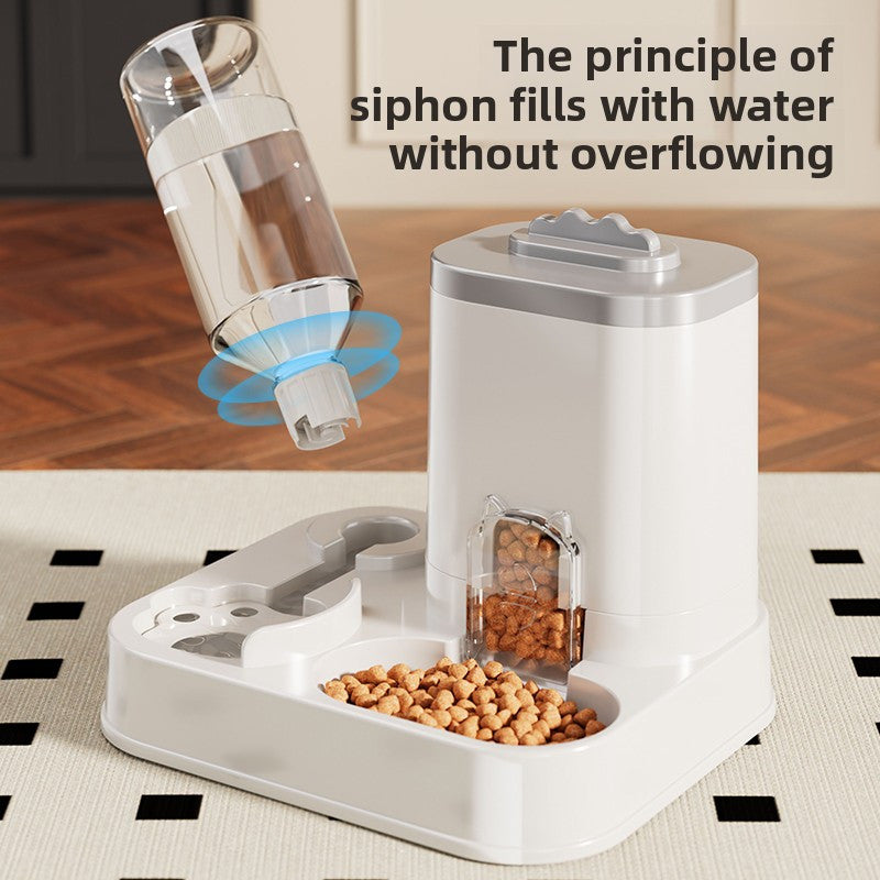 Pet Oasis - Reliable Auto Water and Food Dispenser Station