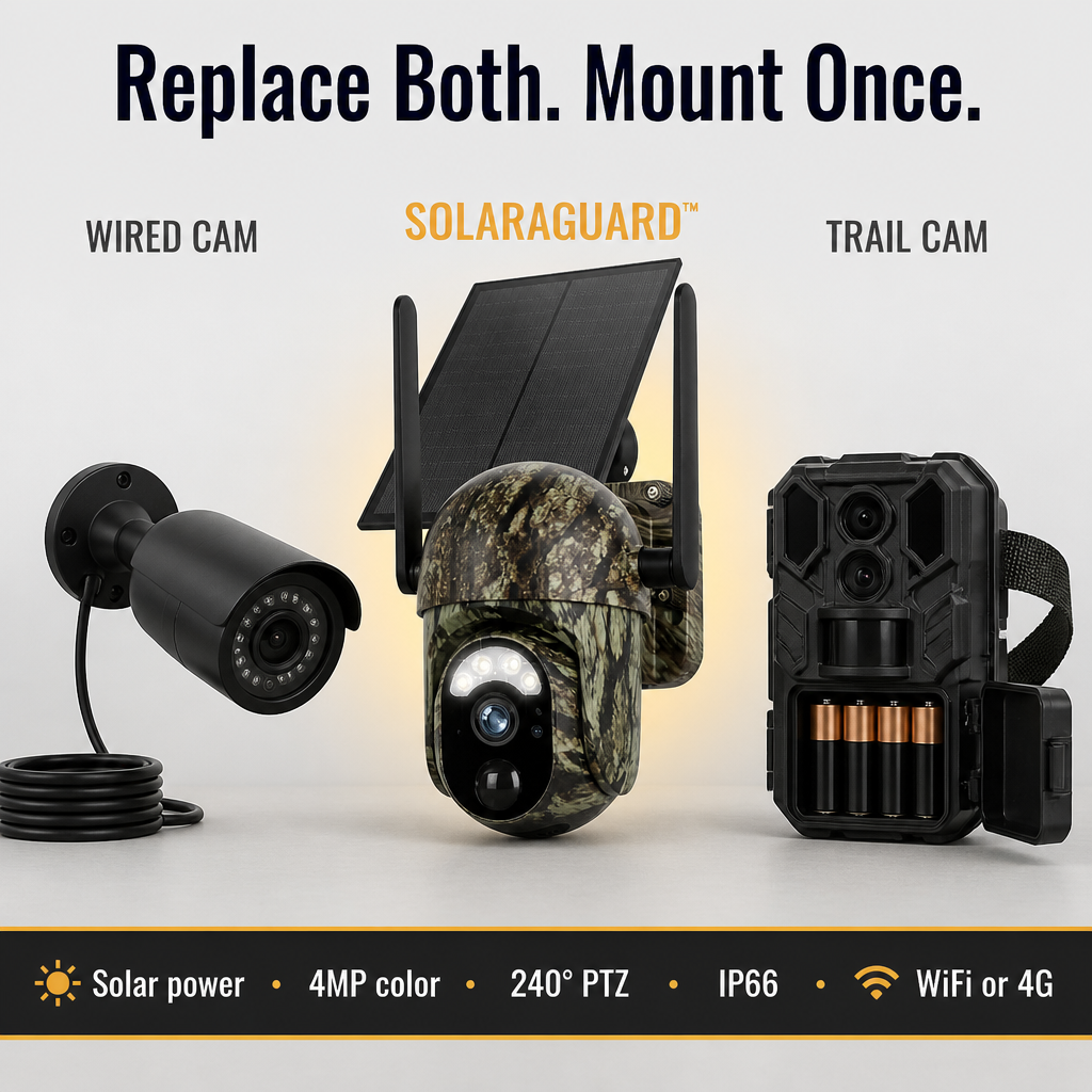 SolaraGuard™ — Monitor Your Land Around the Clock Without Batteries or Wires