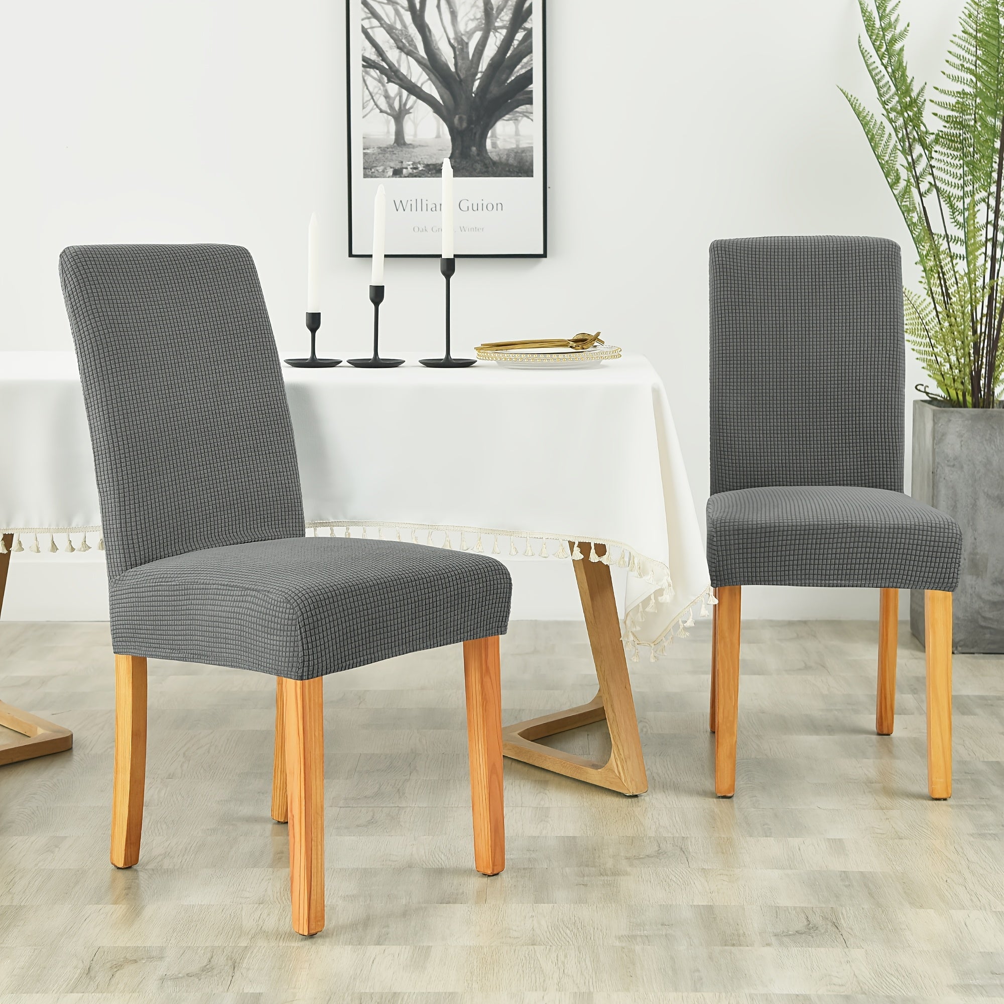 Chic Velvet Stretch Chair Covers for Effortless Style