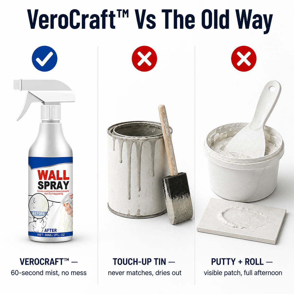 VeroCraft™ — Conceal Cracks, Scuffs & Marks Without Repainting the Wall
