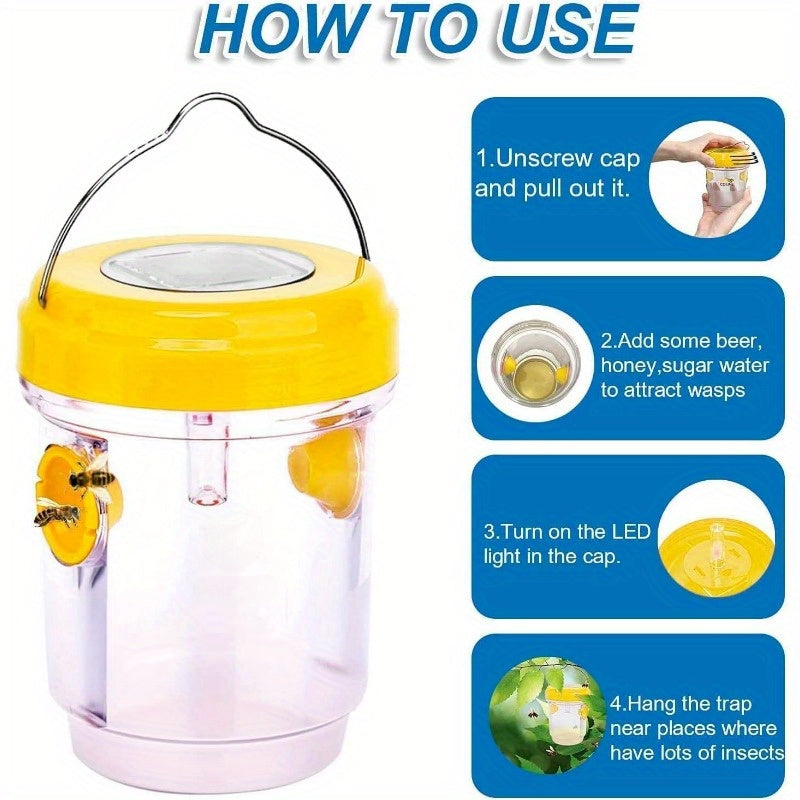 EcoTrap – Solar-Powered Wasp and Hornet Catcher Set