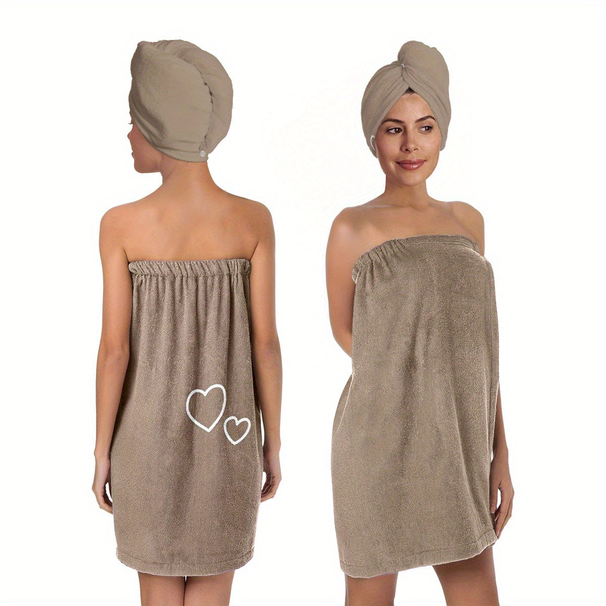 SerenityWrap - Luxurious Lightweight Bathrobe & Towel Set