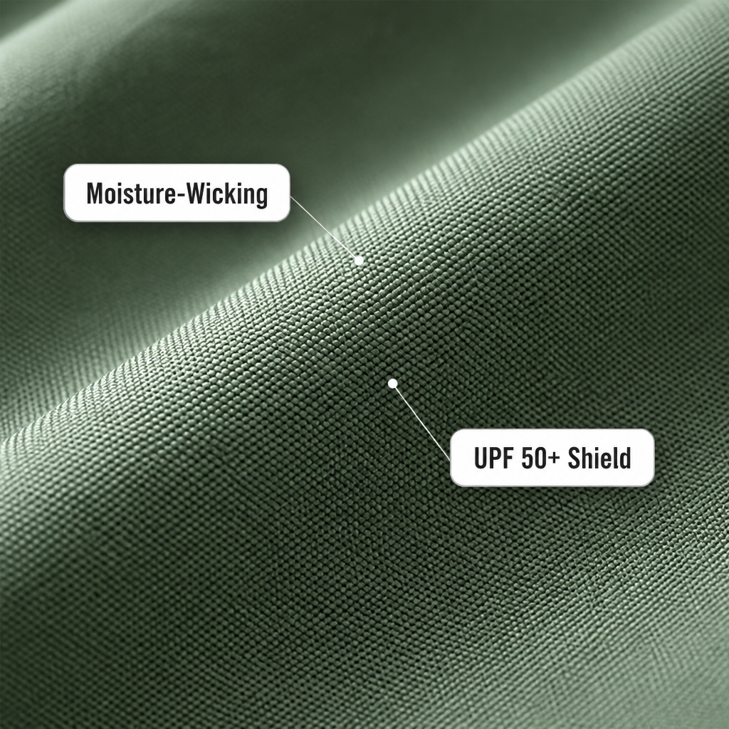 VentureLux™ – Bermuda Cargo Shorts with UPF 50 and Quick-Dry Fabric