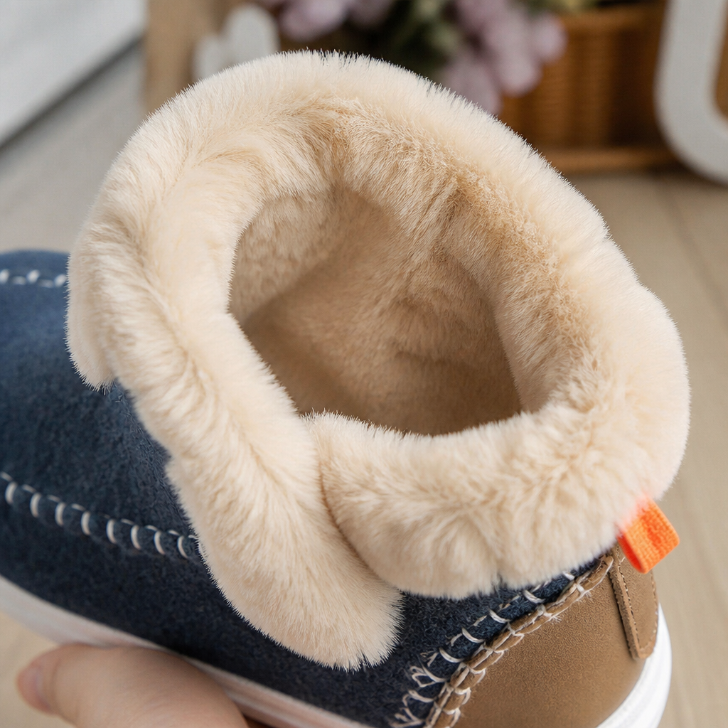 StrideEase™ – Warm Faux Fur-Lined Slip-On Winter Boots