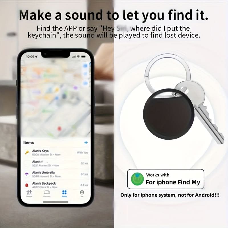 4-Pack Smart Tracker for Finding Keys, Wallets, and Luggage