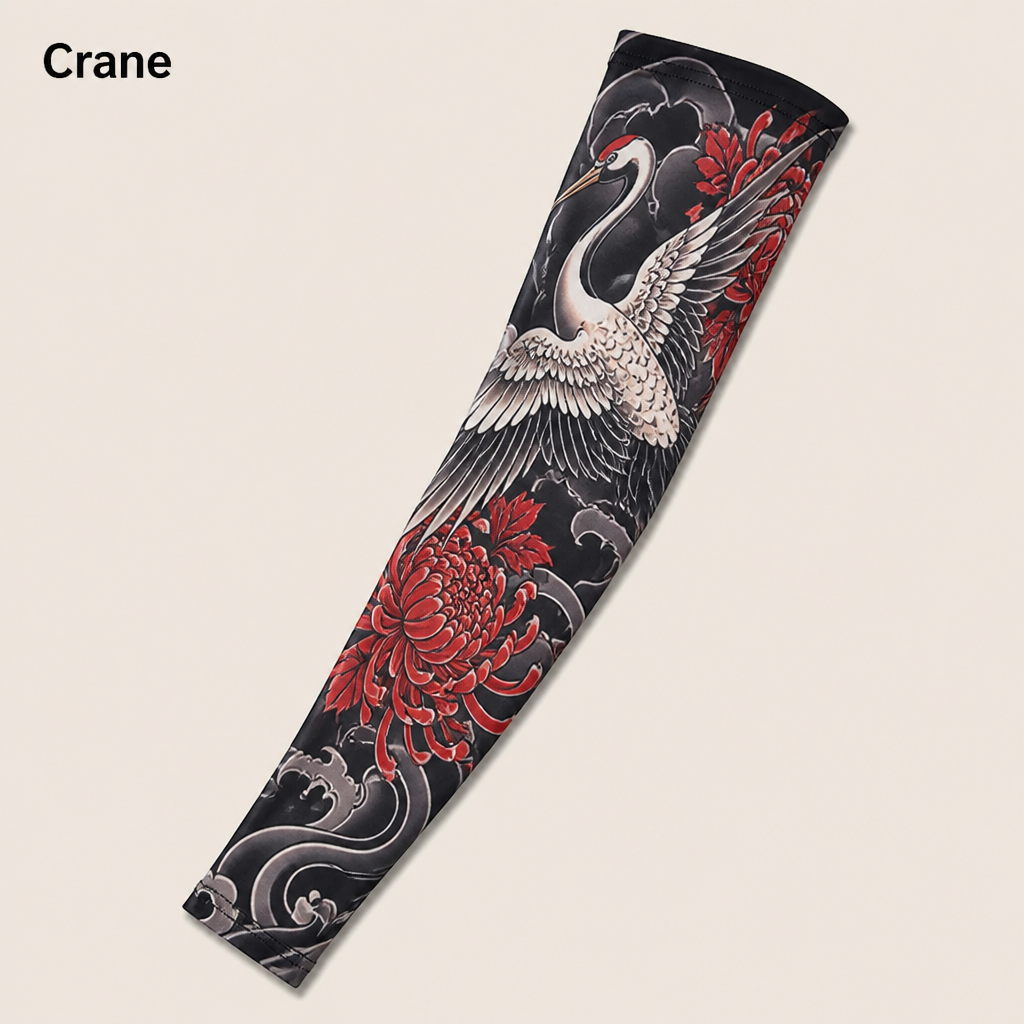 ArborSkin™ – UPF 50+ Japanese Tattoo-Print Sun Shield Arm Sleeve