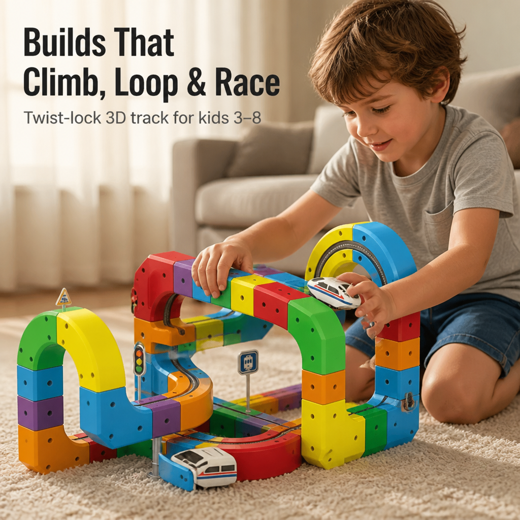 WonderRail™ — Create 3D Train Tracks That Climb, Loop & Run Upside Down
