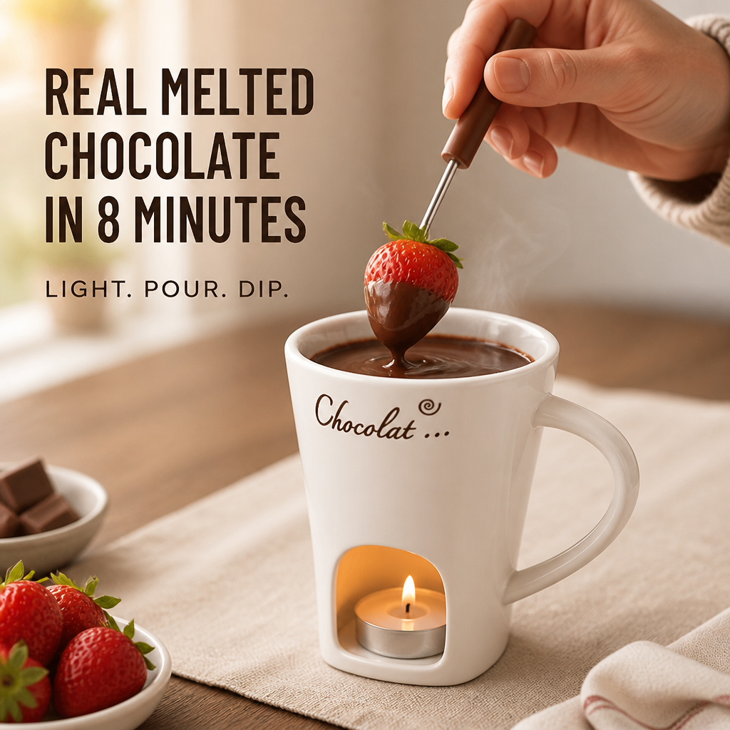 MeloMist™ — Ignite a Tealight, Melt Chocolate, Forget the Fondue Pot