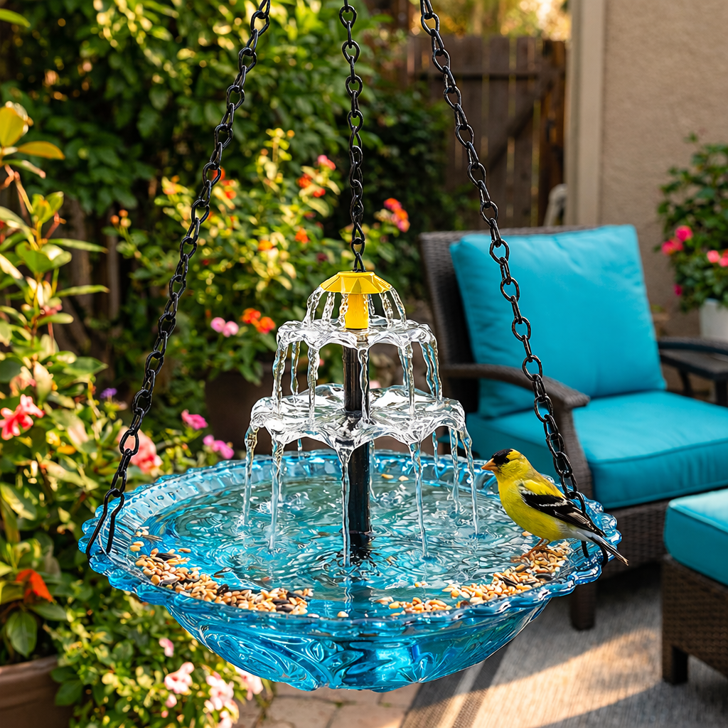 AuroraFlow™ — Transform Your Garden into a Sunlit Haven of Serenity and Birdsong