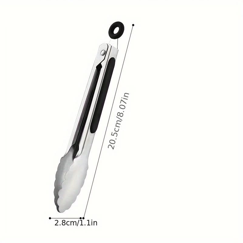 Stainless Steel Kitchen Tongs with Locking Mechanism